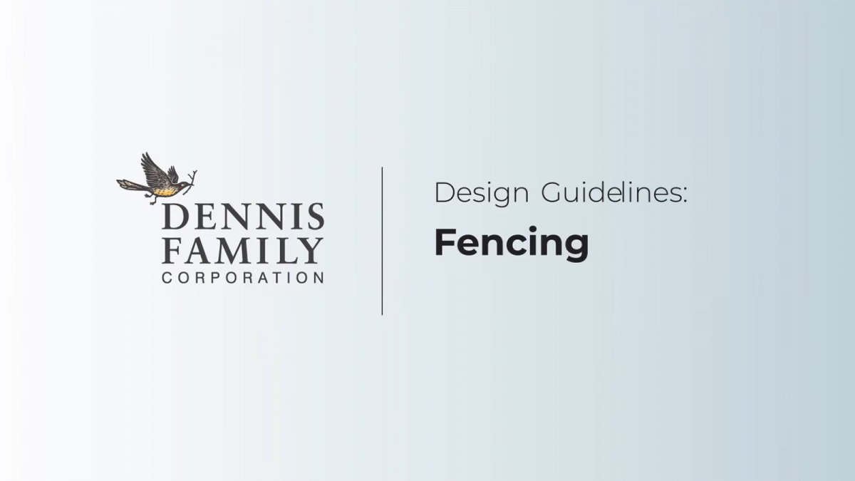 Design Guidelines - Fencing